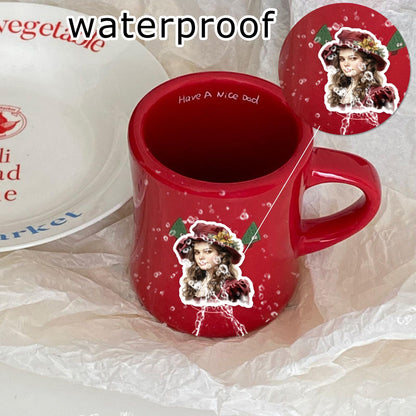 Prstincol 100 Vintage-Weihnachtsaufkleber. Wasserfeste Weihnachtsmann-Aufkleber für Scrapbooks, Junk Journals, Collagen und DIY-Bastelarbeiten. Vinyl-Winteraufkleber für Wasserflaschen, Laptops und Handyhüllen.