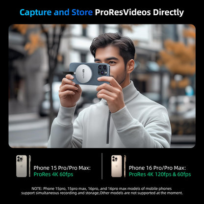 SAN ZANG MASTER Magnetische tragbare Solid-State-Laufwerke: Ultradünnes, tragbares Design für sicheren Halt, einfache Konnektivität und zuverlässige Leistung (1 TB)