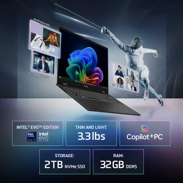 MSI Prestige 16 AI+ Evo 16" UHD+ OLED Laptop: Intel Ultra 7-258V, Intel Arc Graphics, 32 GB DDR5, 2 TB NVMe SSD, HDMI, Wi-Fi 7, Windows 11 Pro: Stellar Gray B2VMG-058US