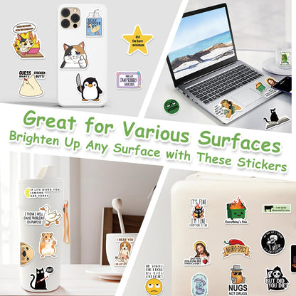 Aowplc 50 Stück Krankenschwester-Aufkleber, Vinyl-Aufkleber für Laptops und Wasserflaschen, Pflegeaccessoires für den Beruf 