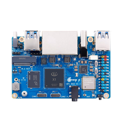 Orange Pi RV2 8GB RAM LPDDR4X RISC V 8 Core 2Tops KI Arithmetik Power Entwicklungsboard, Wi-Fi 5+BT 5 mit BLE-Unterstützung Einplatinencomputer läuft mit Ubuntu24.04 (8GB)