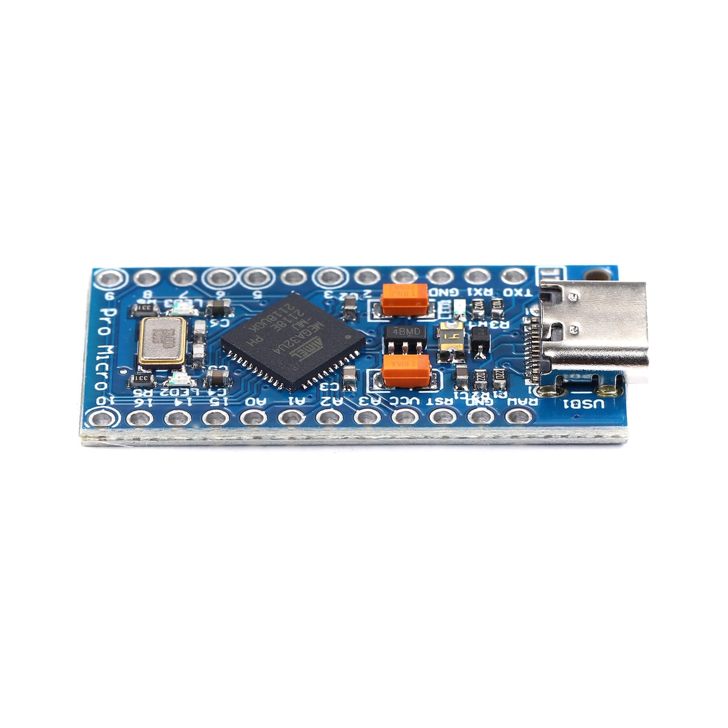 Teyleten Robot Type-C Pro Micro Atmega32U4 5V 16MHz Modulplatine Micro USB Pro Micro Entwicklungsboard Mikrocontroller 3 Stück
