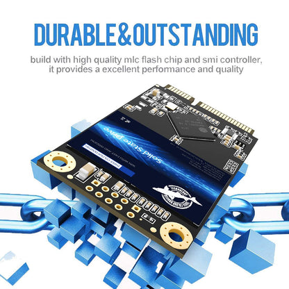 Dogfish interne SSD mSATA 512GB, Hochleistungsfestplatte für Desktop-PCs und Laptops, SATA III 6Gb/s. Enthält SSDs mit 16GB, 32GB, 60GB, 64GB, 120GB, 128GB, 240GB, 250GB, 480GB und 500GB (512GB MSATA).