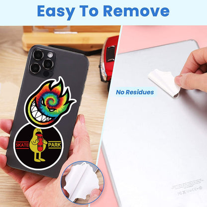 Skateboard-Aufkleber, 100 Stück/Packung – coole, wasserfeste Aufkleber für Laptop, Wasserflasche, Koffer, Handy; Skateboard-Aufkleber für Teenager, Jungen und Erwachsene