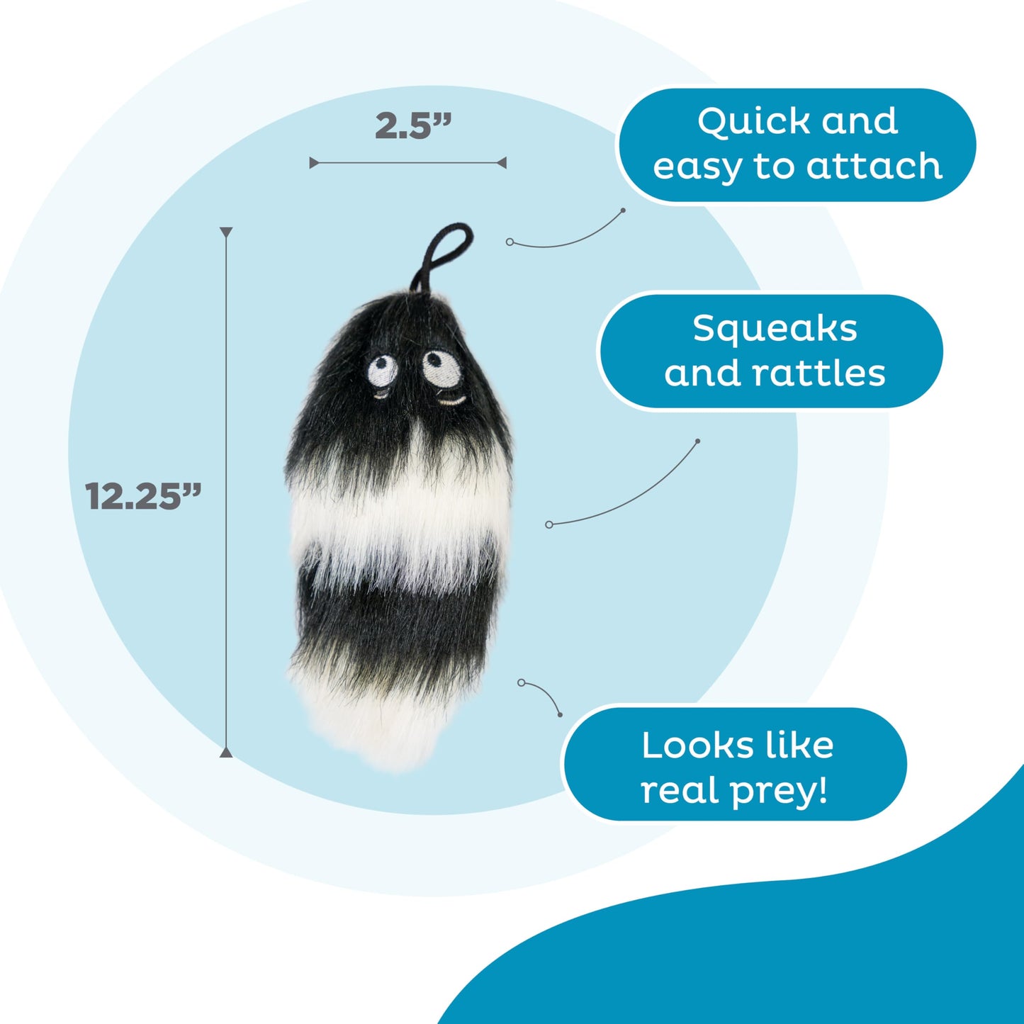 Outward Hound Tail Teaser Ersatzköder für Hunde-Teaserstab, Fuchs 