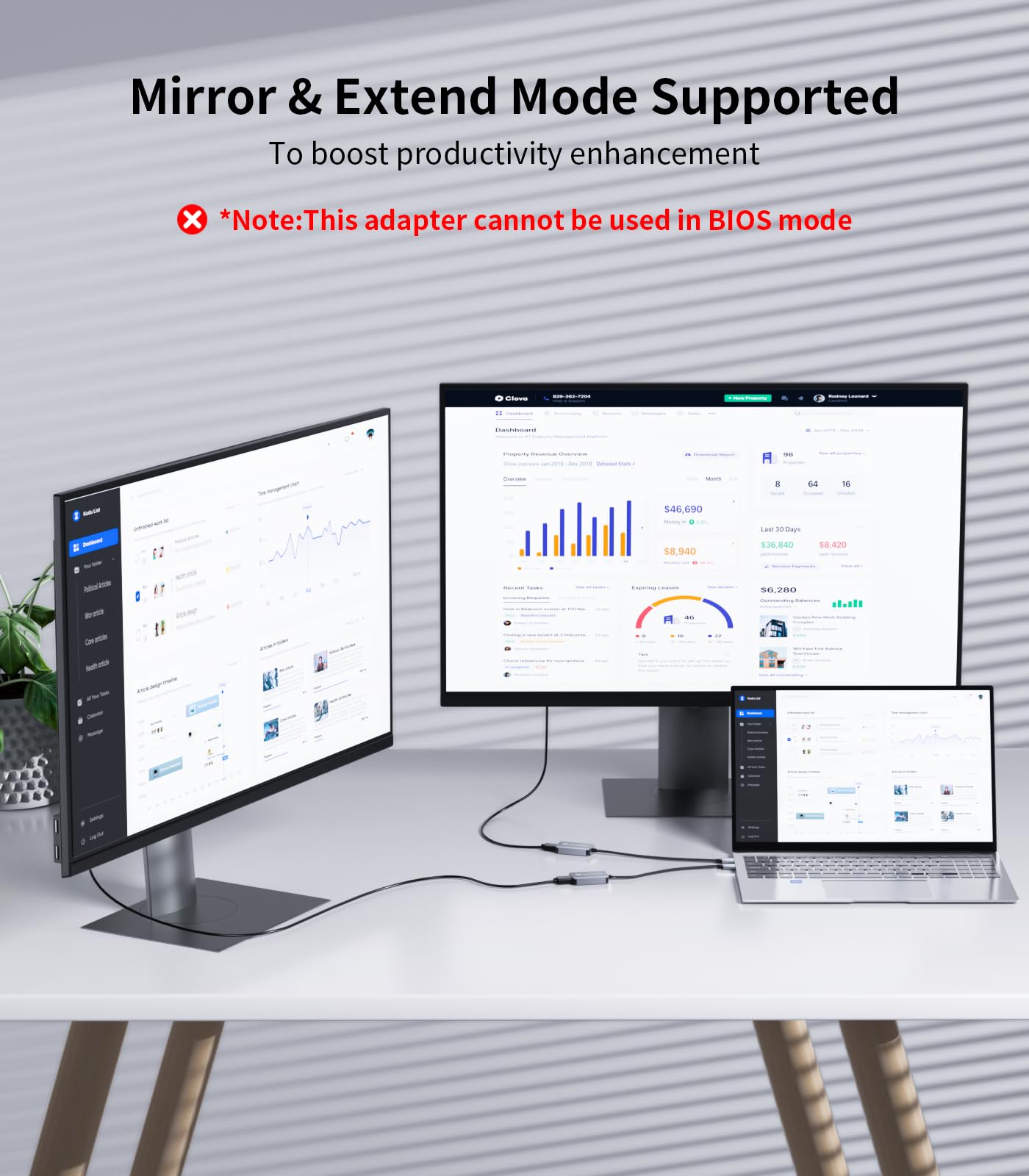 Reborn USB 3.0 auf DisplayPort Adapter, 1080P@60Hz USB 3.0 Stecker auf DisplayPort Buchse Multi-Display-Kabelkonverter, geeignet für MAC OS, Windows 7/8/10/11