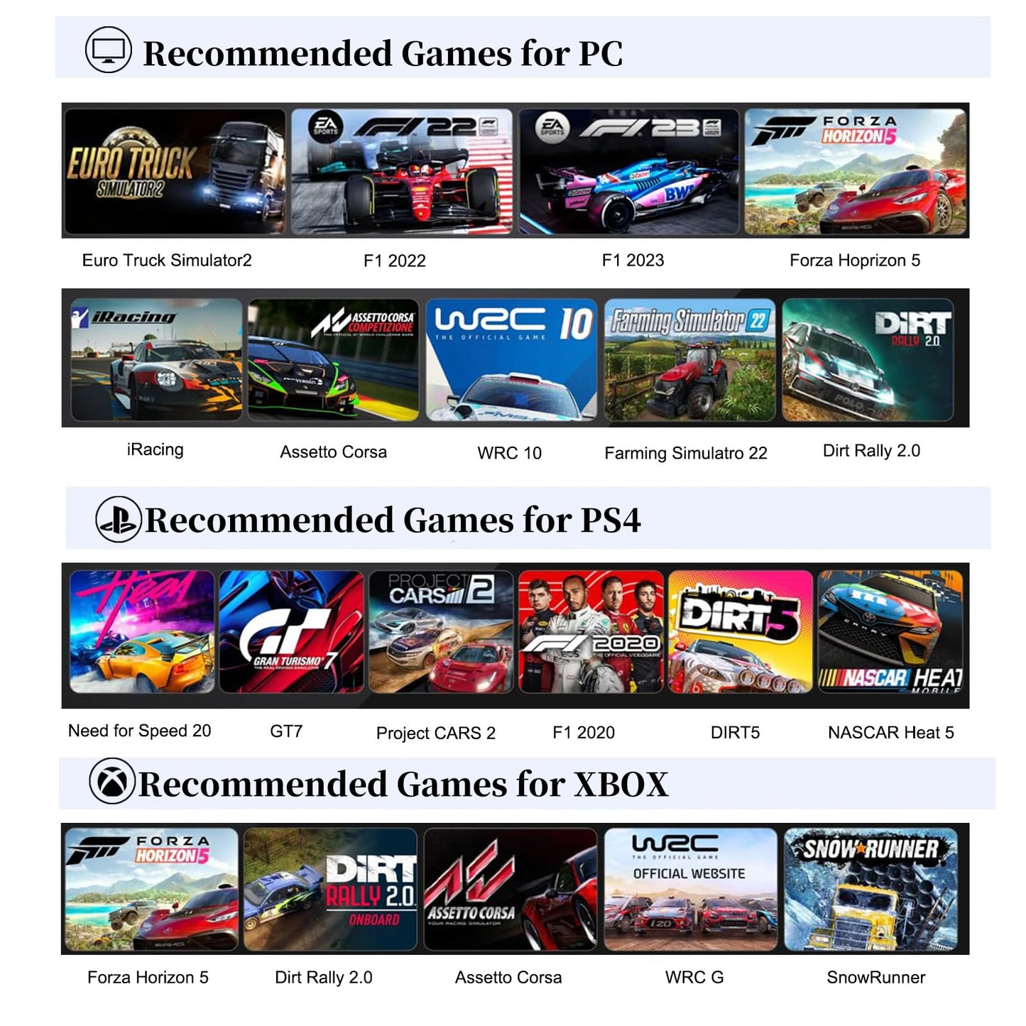 PXN Force Feedback PC-Rennlenkrad, abnehmbares 270/900 Grad V99 Lenkradsimulator mit Pedalen und Schalthebel für Windows-PC, PS4, Xbox One und Xbox Series X/S