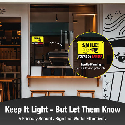 Klebende Ausdrücke | 6 Stück „Sie werden gefilmt“-Aufkleber, zwei Größen (2 große, 4 mittlere) – Stark haftend, wasserfest! Diebstahlsichere Autoaufkleber. Ideal für mehr Sicherheit.