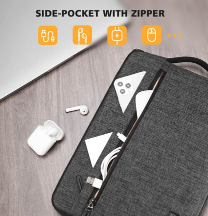 KIZUNA Laptop Sleeve 17 Inch Water-Resistant Computer Case Hand Bag for 17.3" Lenovo Legion 5/5i/Dell G7 17/IdeaPad L340/ HP Gaming Pavilion 17/Envy Laptop 17/Acer Chromebook 317/Asus,Black