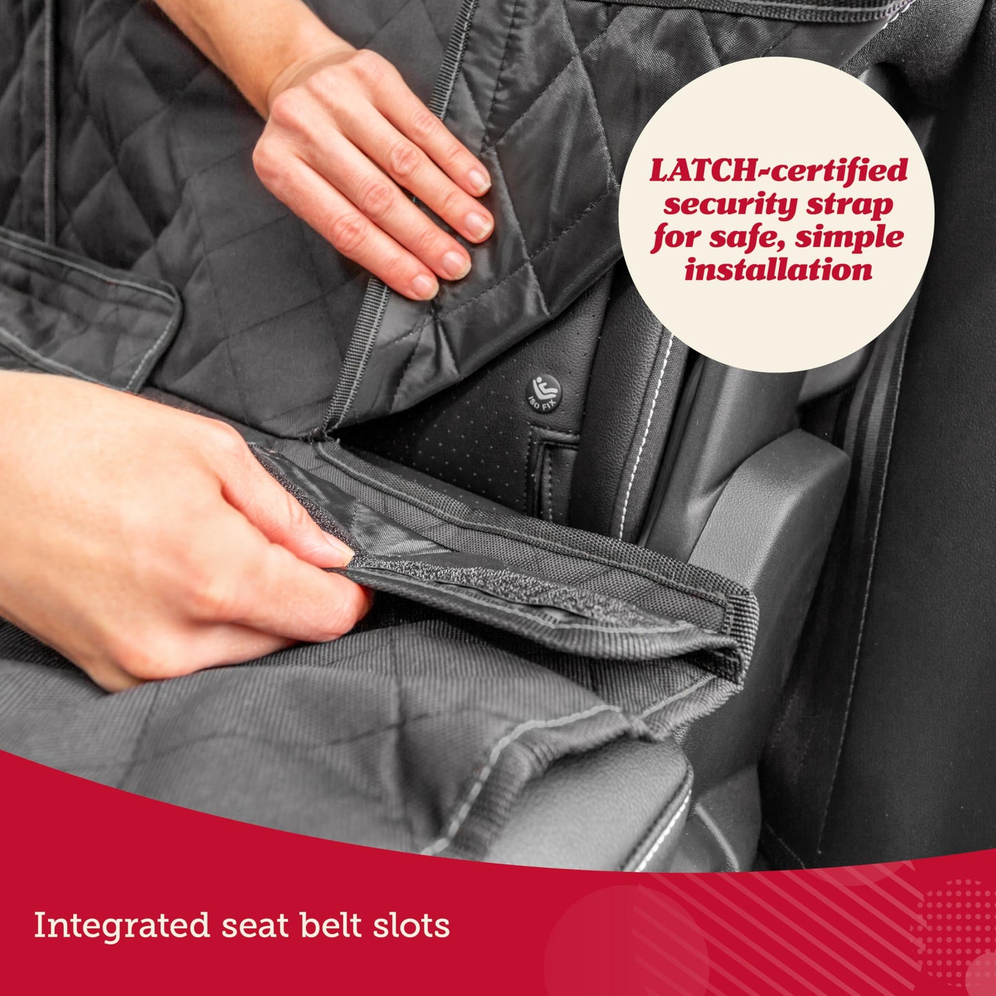 Lusso Gear Autositzbezug für Hunde – Wasserdichter, rutschfester Rücksitzschutz – Rücksitzbezug für Hunde – Universell passend für Limousinen, LKWs und SUVs – Kratzfester Rücksitzbezug – Maschinenwaschbar 