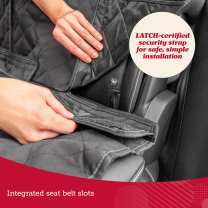 Lusso Gear Autositzbezug für Hunde – Wasserdichter, rutschfester Rücksitzschutz – Rücksitzbezug für Hunde – Universell passend für Limousinen, LKWs und SUVs – Kratzfester Rücksitzbezug – Maschinenwaschbar 