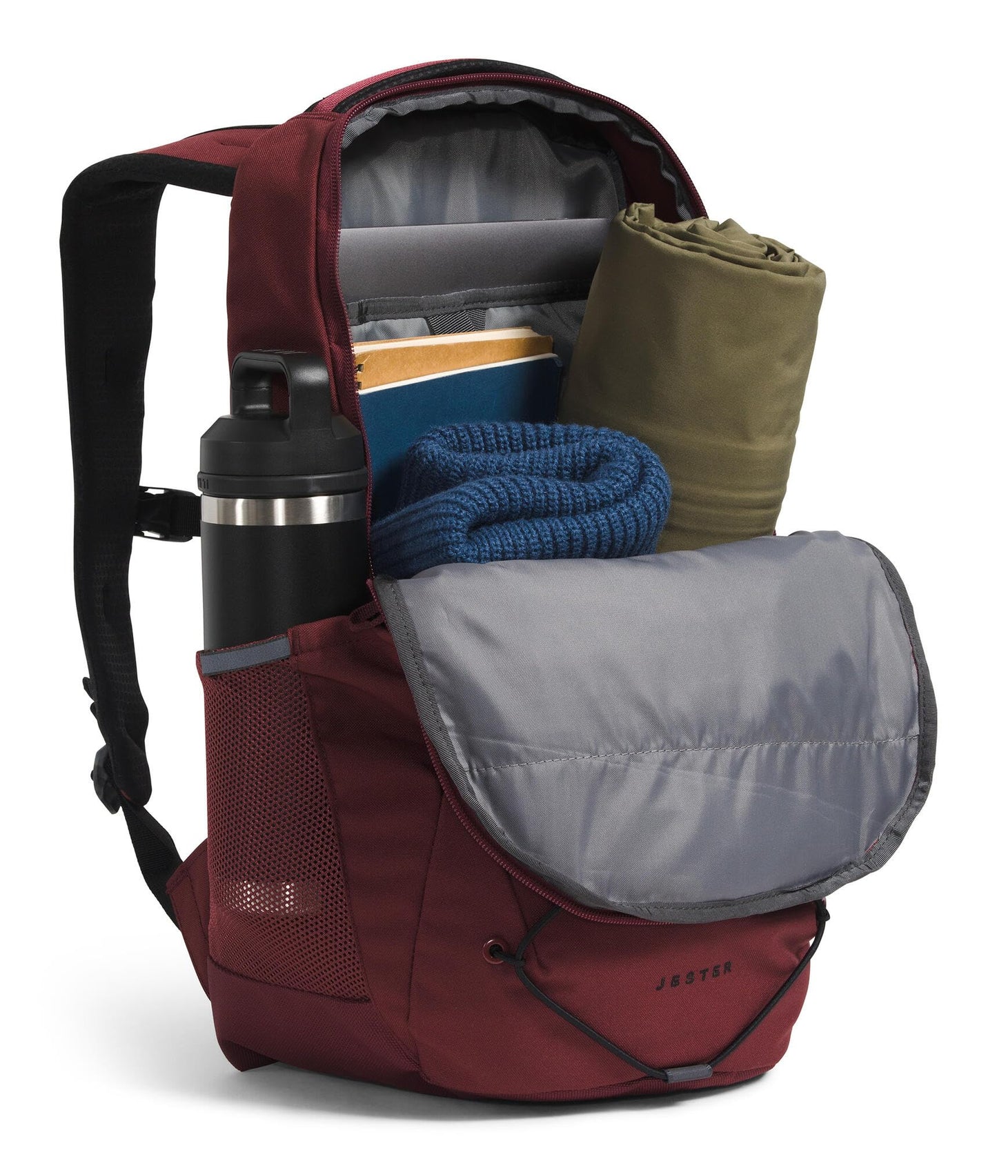 The North Face Jester Everyday Laptop-Rucksack – PFAS-frei, Sumac/TNF Schwarz, Einheitsgröße