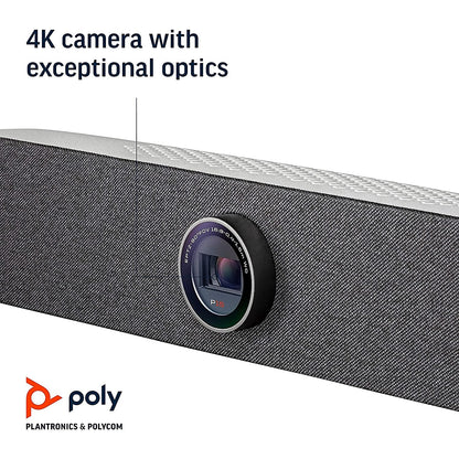 Poly Studio P5 Professionelle Webcam (Plantronics) – 1080p HD Laptop-Kamera für Videokonferenzen und Fernunterricht – Monitor- und Stativhalterung – Sichtschutzblende – Kompatibel mit Teams (zertifiziert), Zoom (zertifiziert) 