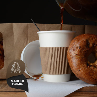 PAMI 1000 Rote Rührstäbchen 5 Zoll Einweg-Kaffeerührstäbchen aus Kunststoff für Cocktails, heiße und kalte Getränke (Schwarz, Einheitsgröße)