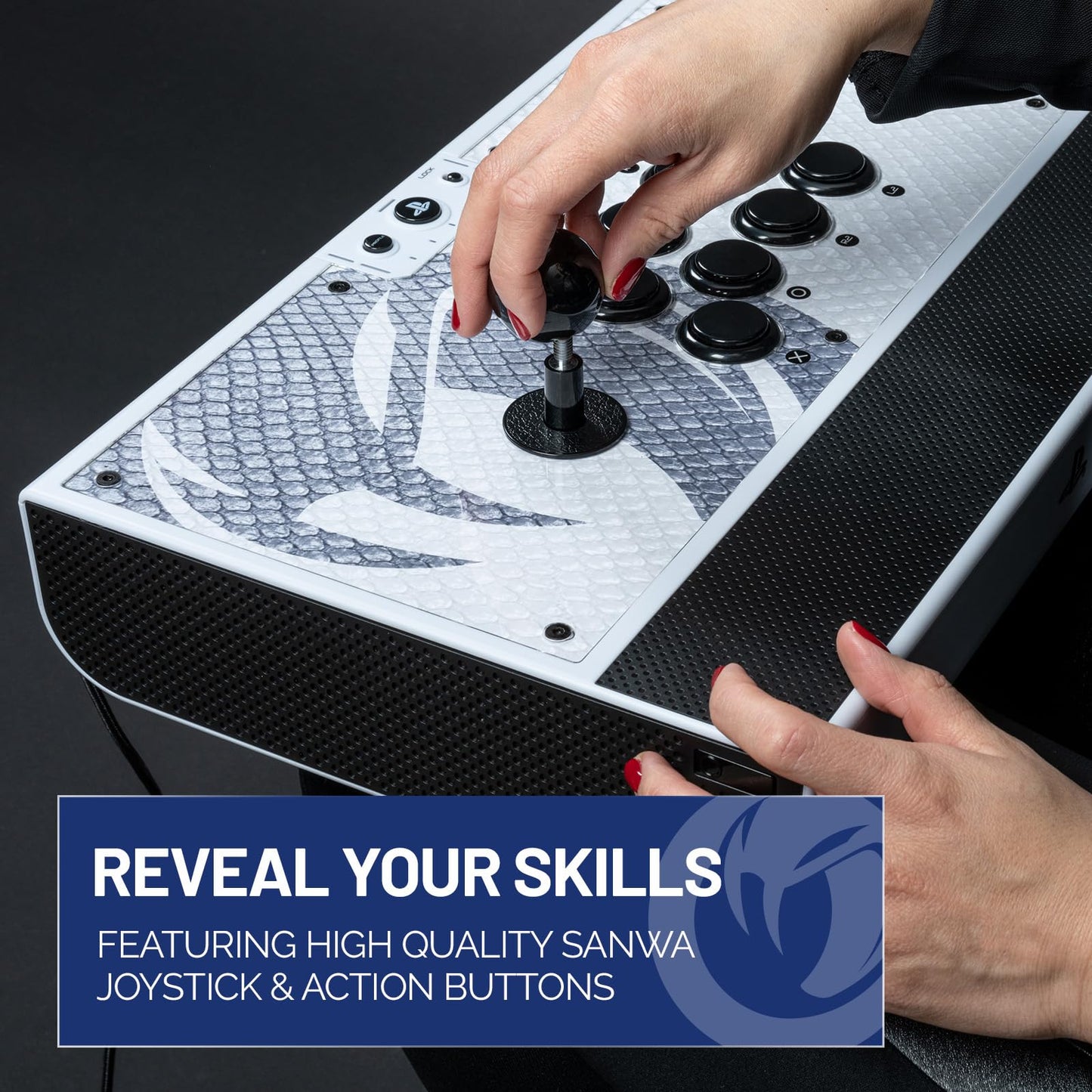 NACON Daija Arcade Fight Stick – Offiziell lizenziert für PlayStation PS5, PS4 und Windows 10 | 11 PC