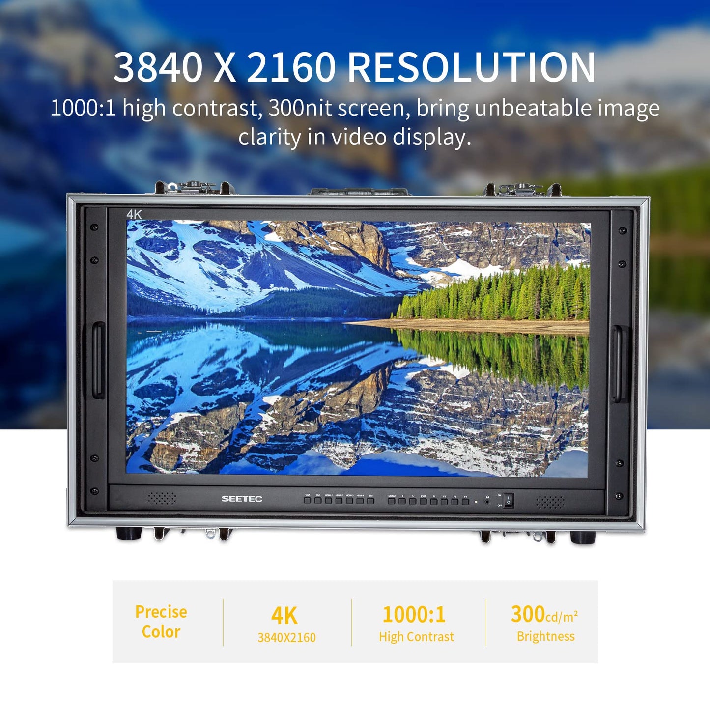 SEETEC 4K280-9HSD-CO 27 Inch 4K Ultra-HD Resolution Carry-on Broadcast Director Monitor