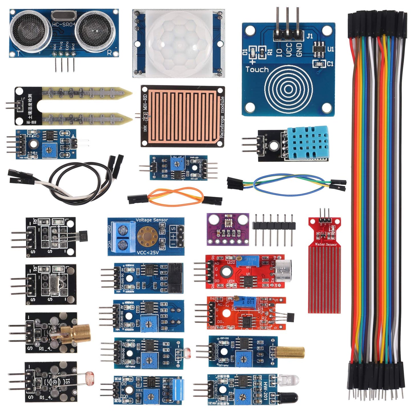 Sensormodul-Kit für Arduino Raspberry, 22-in-1-Projekt-Super-Starterkit für UNO R3, Nano V3.0, Mega 2560, Mega 328