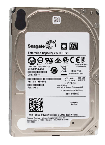 Seagate ST2000NX0253 2 TB 2,5" SATA 6 Gbit/s HDD (Generalüberholt)
