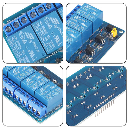 AITRIP 10 Stück 5V Einkanal-Relaismodul mit Optokoppler-Isolation und High-Low-Pegelansteuerung, kompatibel mit Arduino, Raspberry Pi, ARM und AVR 