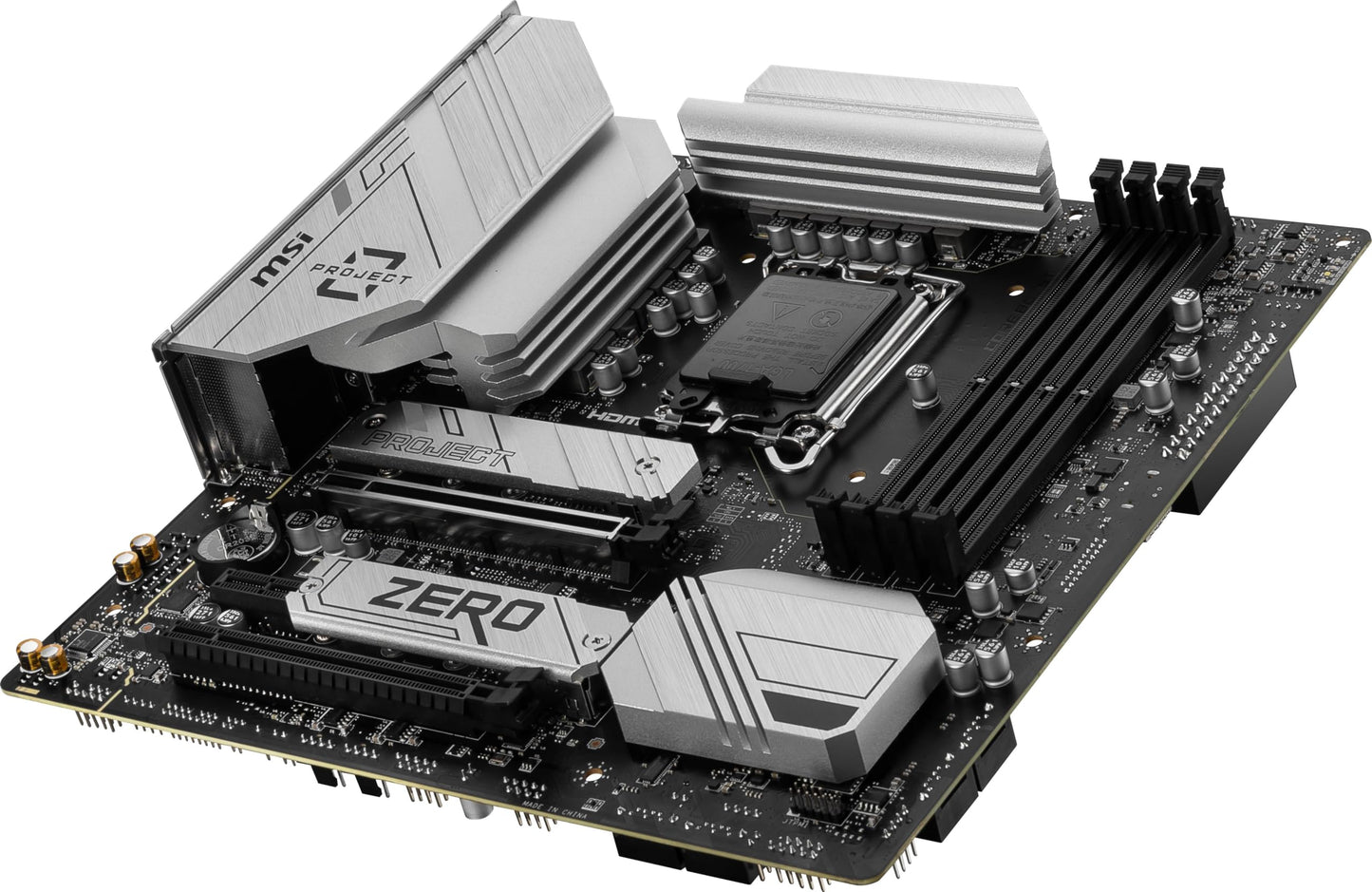 MSI B760M Project Zero Gaming-Motherboard (Unterstützt Intel-Prozessoren der 14./13./12. Generation, LGA 1700, DDR5, PCIe 5.0, M.2-Steckplätze, 2,5 Gbit/s LAN, USB 3.2 Gen2, HDMI/DP, Wi-Fi 6E, Bluetooth 5.3, mATX)