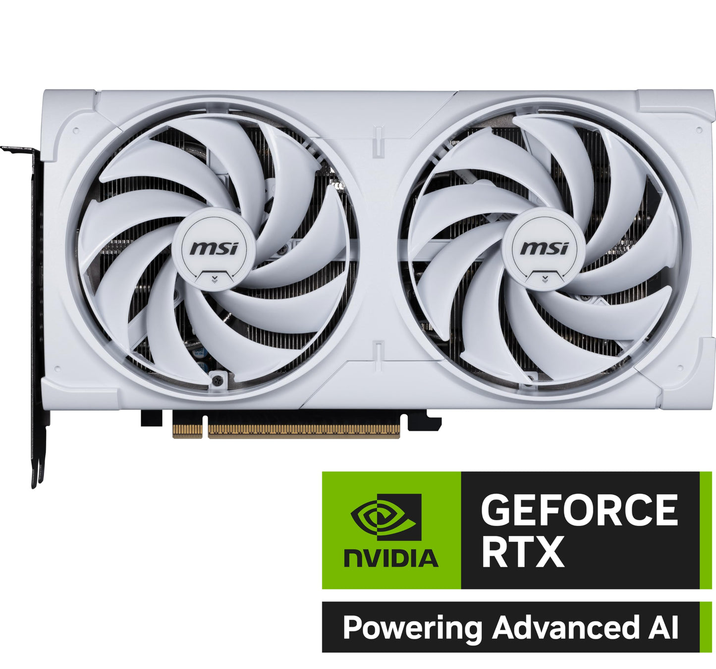 MSI Gaming RTX 5070 12G Ventus 2X OC White Grafikkarte (12 GB GDDR7, 192-Bit, Extreme Performance: 2557 MHz, DisplayPort x3 2.1a, HDMI 2.1b, NVIDIA Blackwell Architektur)
