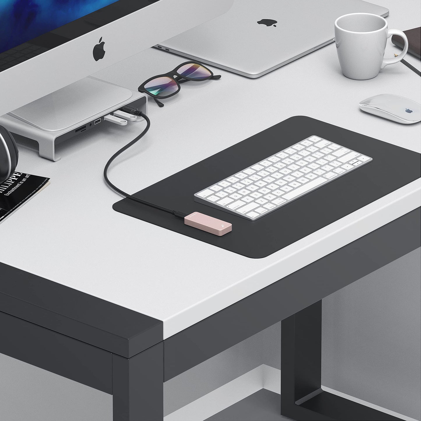 SABRENT 1TB Rocket Nano Externe Aluminium-SSD Bis zu 1000MB/s (Pink) (SB-1TB-NANO-PNK) 