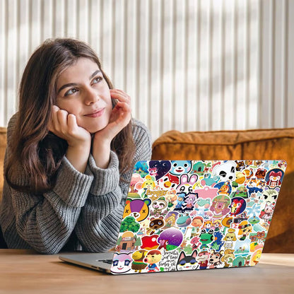 Pounchi Cartoon-Tier-Spielaufkleber (200 Stück) Niedliche Cartoon-PVC-Aufkleber Merchandise-Geschenke für Partyzubehör Dekorationen Laptop Wasserflasche für Teenager Kinder