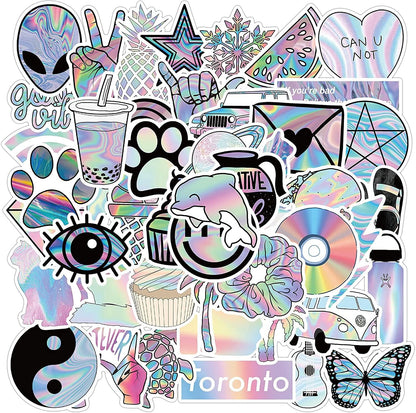 Tuqiso Water Bottle Stickers 200 PCS Hydroflask Stickers Waterproof Cute Aesthetic Vinyl Vsco for Laptop Luggage Skateboard Computer for Teens Girls Kids