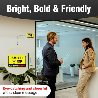 Klebende Ausdrücke | 6 Stück „Sie werden gefilmt“-Aufkleber, zwei Größen (2 große, 4 mittlere) – Stark haftend, wasserfest! Diebstahlsichere Autoaufkleber. Ideal für mehr Sicherheit.