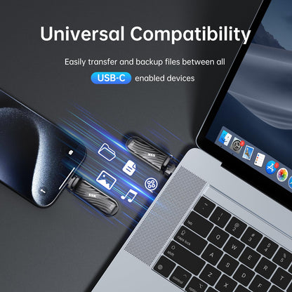 Externe SSK 2 TB SSD mit USB-C-Anschluss – Bis zu 2000 MB/s, USB 3.2 Gen 2x2, tragbarer SSD-Stick mit extrem niedrigem Stromverbrauch, kompatibel mit iPhone 15/16 Pro, ProRes, Mac/WTG und Android, Gehäuse aus Zinklegierung