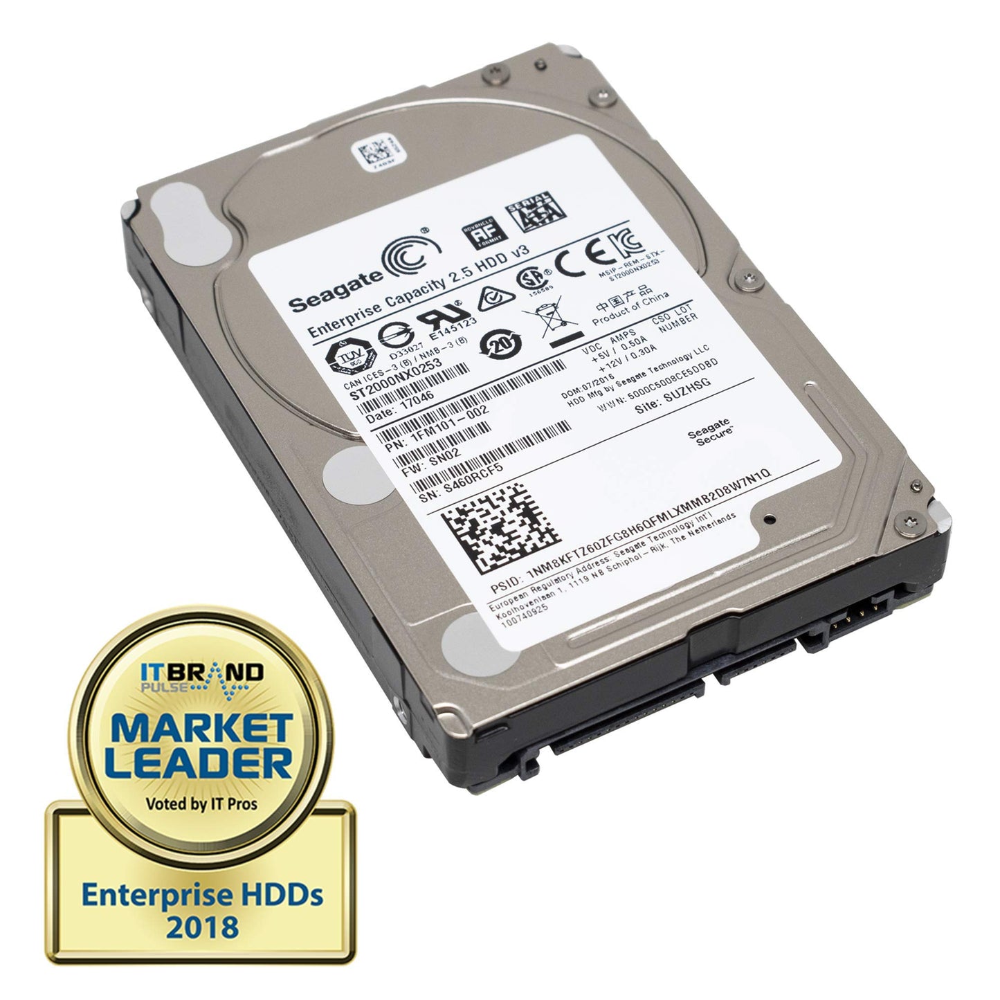 Seagate ST2000NX0253 2 TB 2,5" SATA 6 Gbit/s HDD (Generalüberholt)