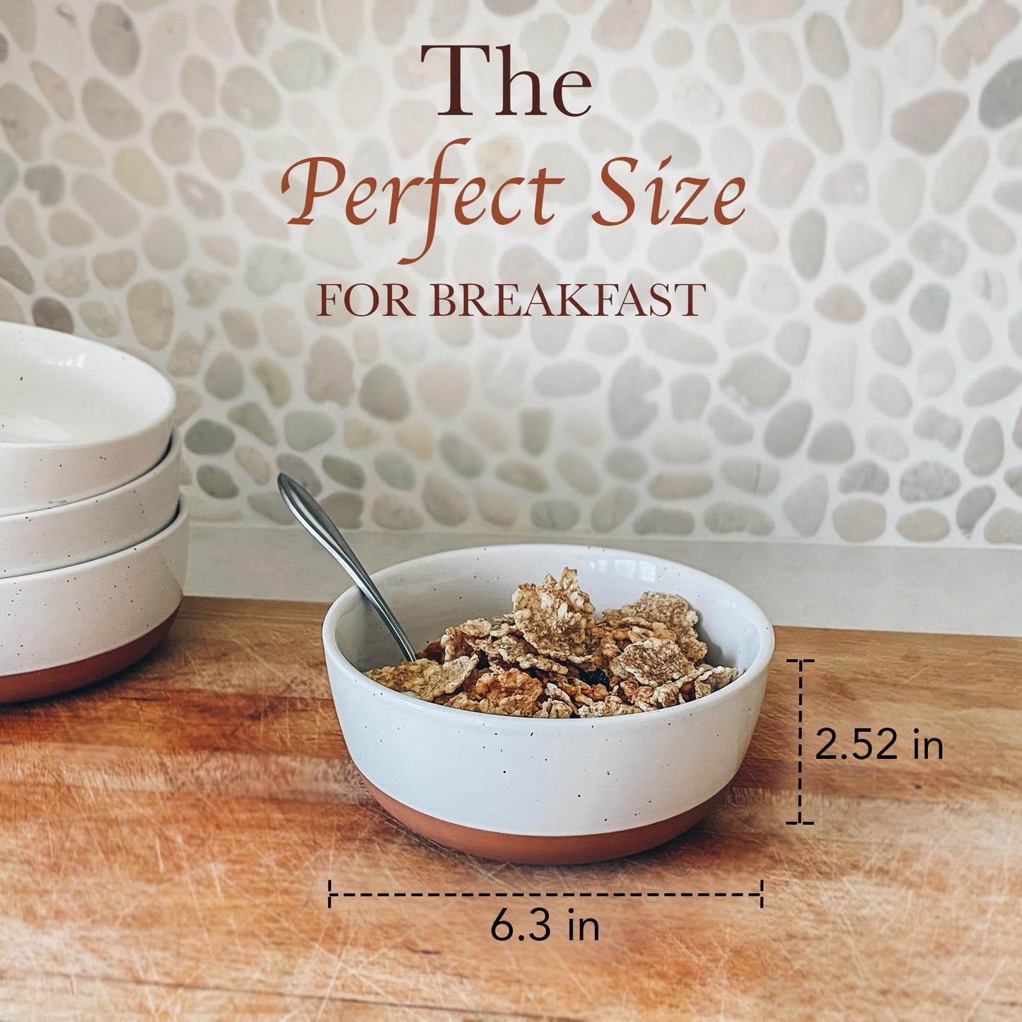 Set mit 4 Porzellanschüsseln, 740 ml - Mikrowellen-, spülmaschinen- und ofenfest für Suppe, Müsli usw.