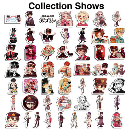 Pounchi Niedliche Anime-Sticker (100 Stück) Cartoon-PVC-Sticker, Geschenke für Laptop, Wasserflasche, Skateboard, Partyzubehör, Dekorationen, Teenager, Kinder