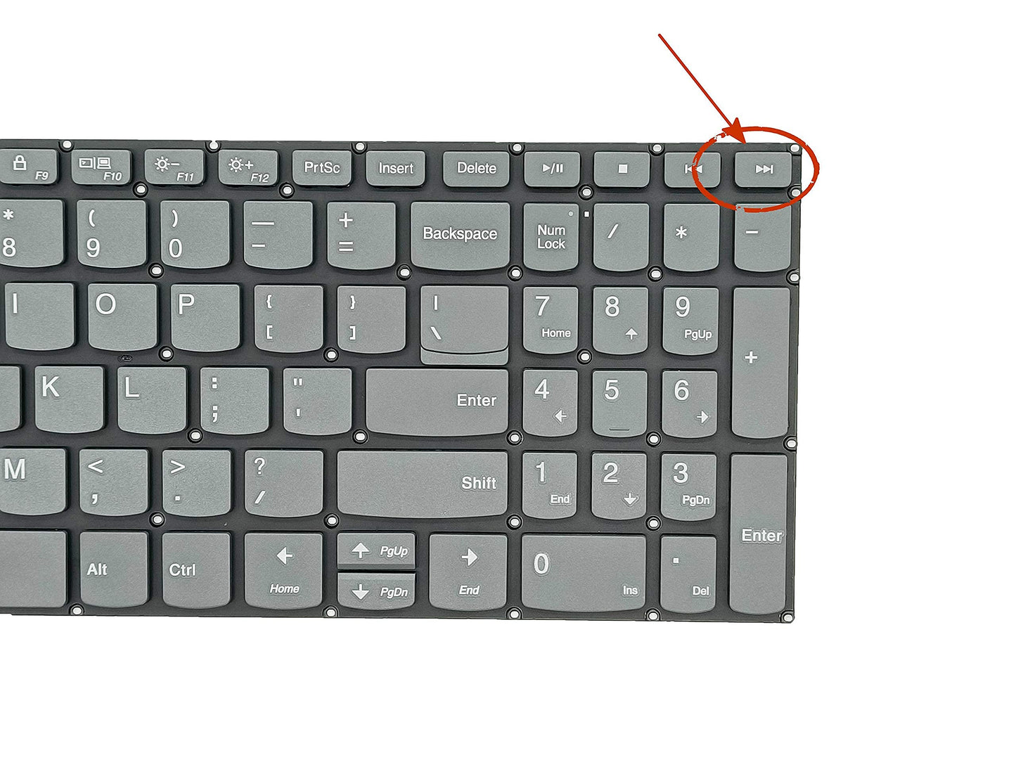 Ersatztastatur für Lenovo ideapad 3-15IIL05, 3-15ADA05, 3-15ARE05, 3-15IGL05, ideaPad 330s-15IKB, 330s-15ARR und ideapad S340-15IWL, S340-15API, S340-15IIL Serie, US-Layout