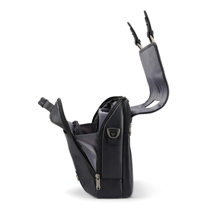 Samsonite Classic Leder-Überwurftasche, Schwarz, Einheitsgröße