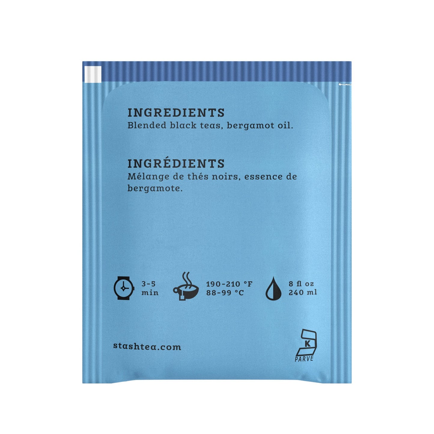 Stash Tea Doppel-Bergamotte Earl Grey Schwarztee, Schachtel mit 100 Teebeuteln