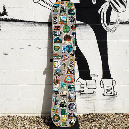 SEEYEON 200 Outdoor-Aufkleber für Kinder und Erwachsene, wasserfest, für Camping, Wandern, Wasserflaschen, Laptops, Scrapbooks, Gepäck, süße Abenteuer-Aufkleber für Jungen und Mädchen