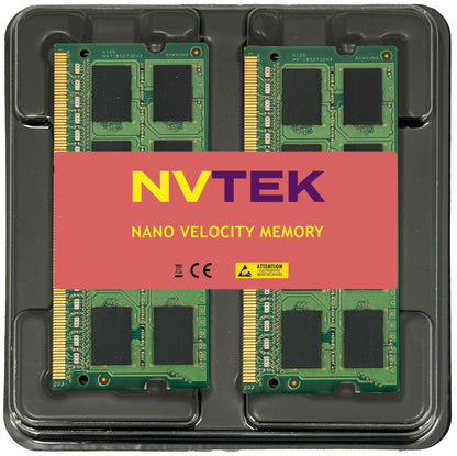 NVTEK 16 GB (2 x 8 GB) DDR3 1600 MHz PC3-12800 SODIMM 2Rx8 1,35 V 204-PIN Non-ECC Laptop-PC-Speicher-Kit