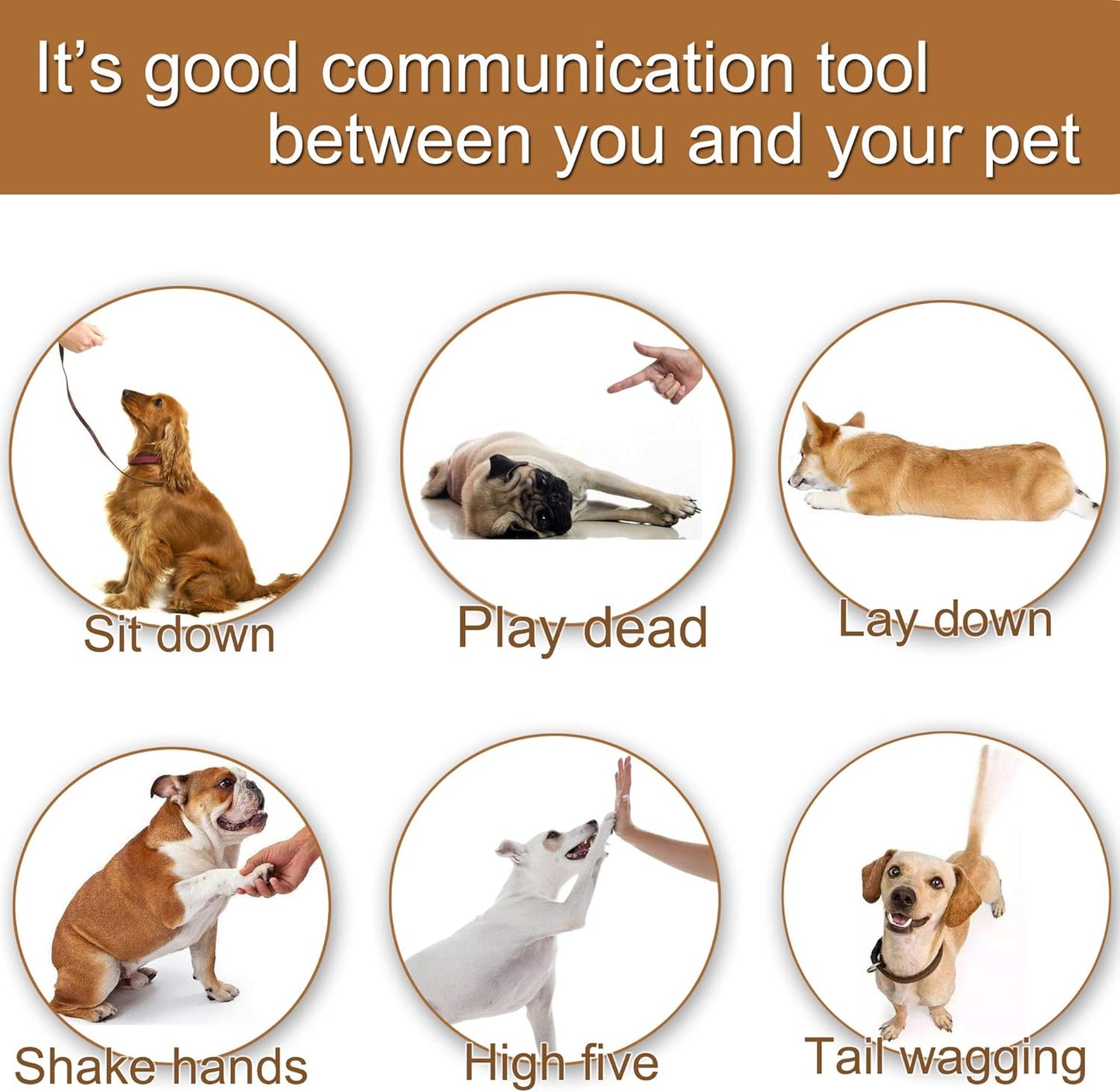 Trainingsklicker für Haustiere wie Hunde, Katzen, Pferde, Vögel, Delfine und Welpen mit Handschlaufe, 2er-Pack 