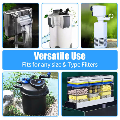 AQUANEAT Aquarium Activated Carbon Filter Media Pad for Fish Tank Pond Canister Filter (10.5" x 18")