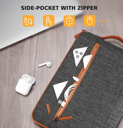 KIZUNA Laptop Sleeve 17 Inch Water-Resistant Computer Case Hand Bag for 17.3" Lenovo Legion 5/5i/Dell G7 17/IdeaPad L340/ HP Gaming Pavilion 17/Envy Laptop 17/Acer Chromebook 317/Asus,Black