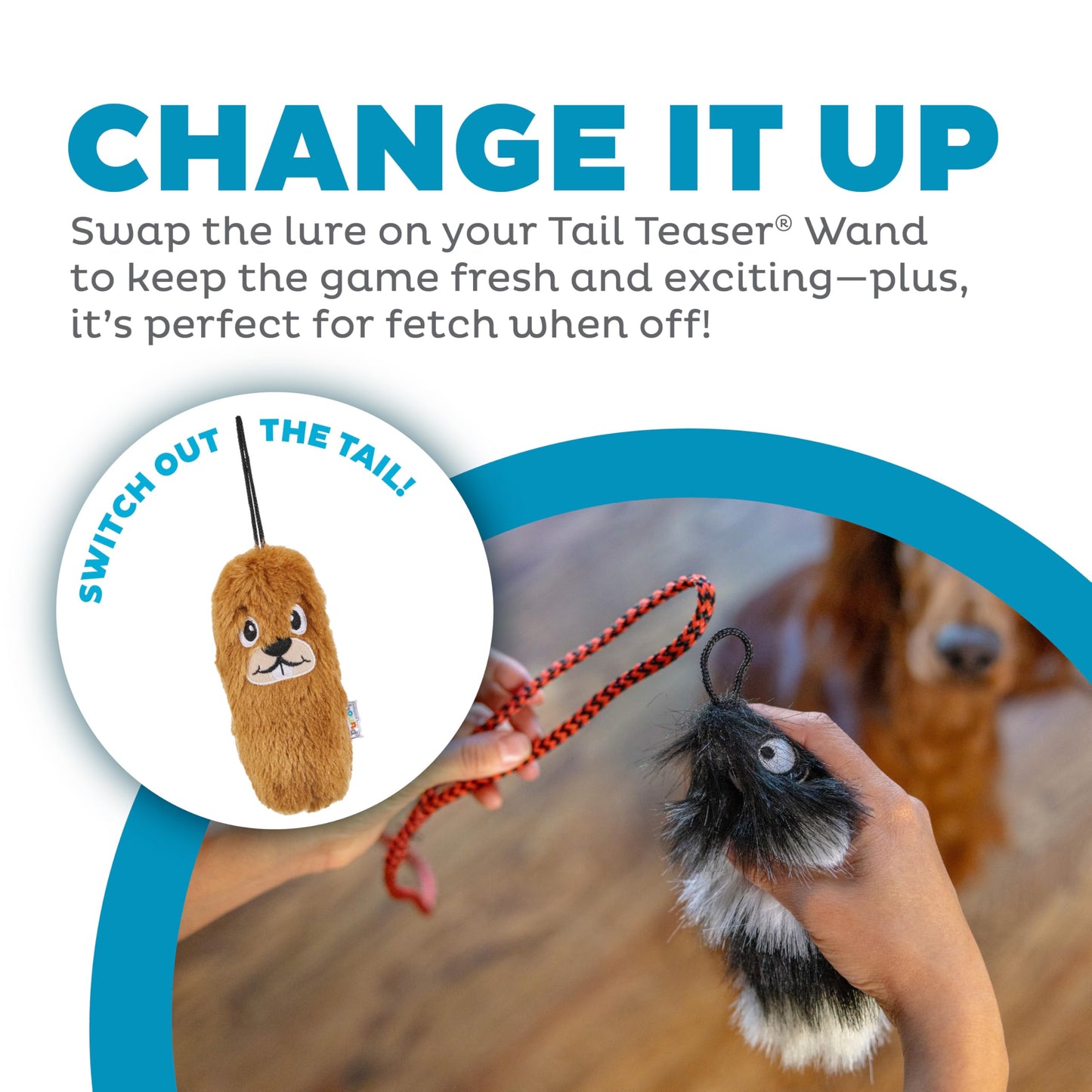 Outward Hound Tail Teaser Ersatzköder für Hunde-Teaserstab, Fuchs 