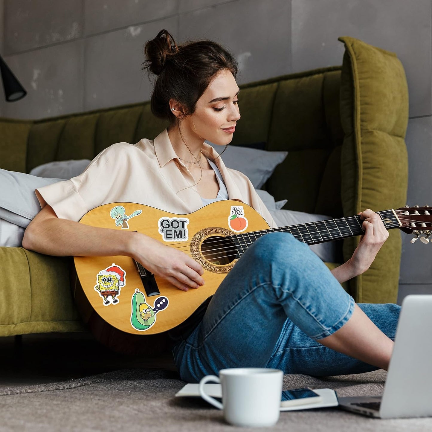 Mr. Pen Fun Covers - 131 pc Water Bottle Stickers with Memes and Vinyl