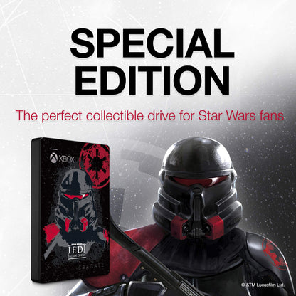 Seagate Game Drive für Xbox 2 TB externe Festplatte, tragbare HDD - USB 3.0 Star Wars Jedi: Fallen Order Special Edition, entwickelt für Xbox One, 1 Jahr Datenrettungsservice (Stea2000426)