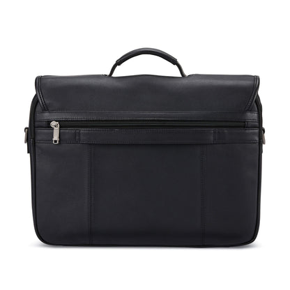 Samsonite Classic Leder-Überwurftasche, Schwarz, Einheitsgröße