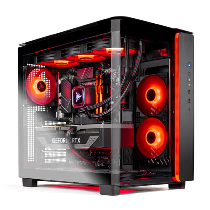 Skytech King 95 Gaming-PC, Ryzen 7 7800X3D 4,2 GHz (5 GHz Turbo Boost), NVIDIA RTX 5070 Ti 16 GB, 1 TB Gen4 SSD, 32 GB DDR5 RAM 6000 RGB, 850-W-Gold-Netzteil, 360-mm-ARGB-AIO-Wasserkühlung, WLAN, Windows 11