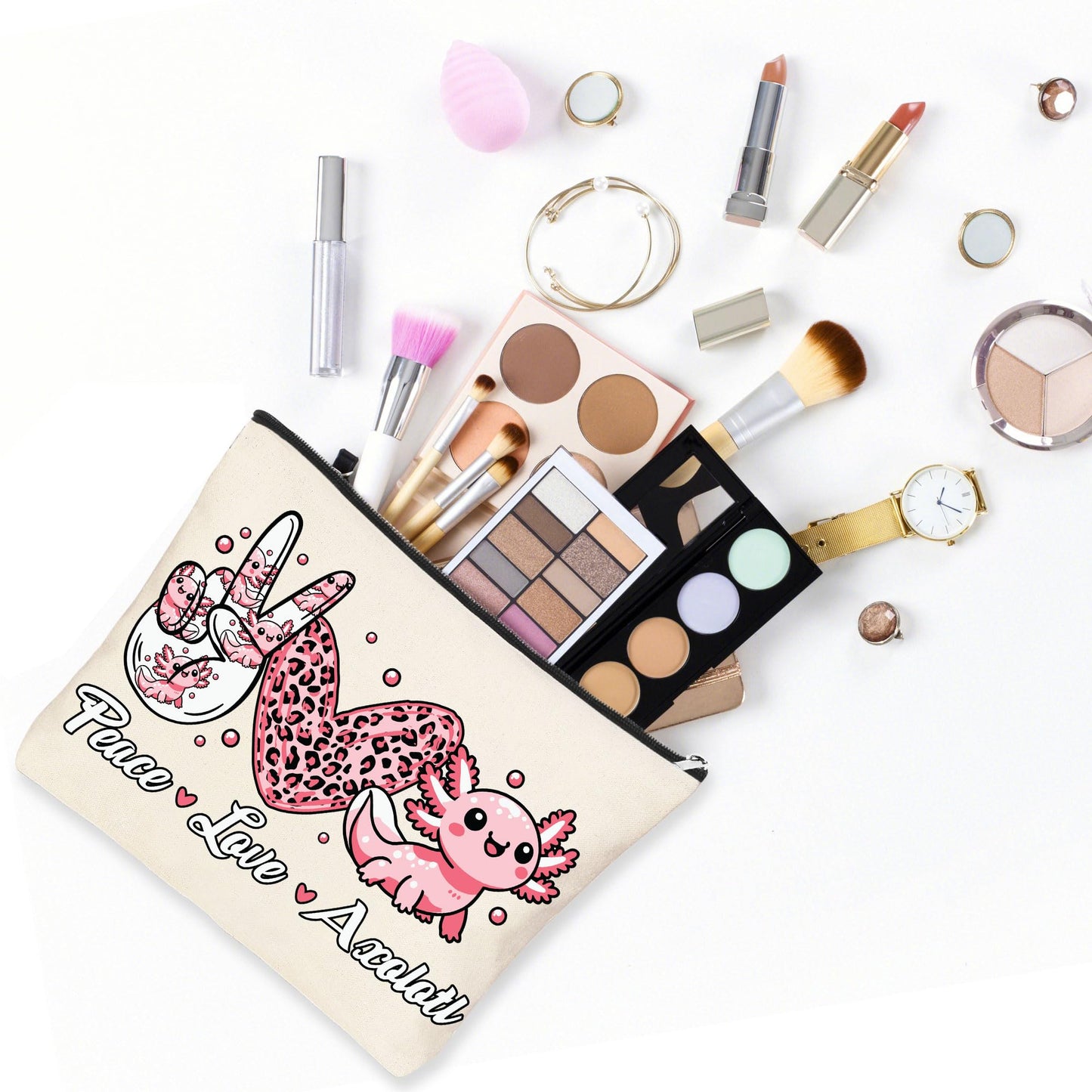 TENICER Axolotl-Geschenke für Mädchen, 7-teiliger Geburtstagsgeschenkkorb für Axolotl-Liebhaberinnen, Tochter, Enkelin, Nichte