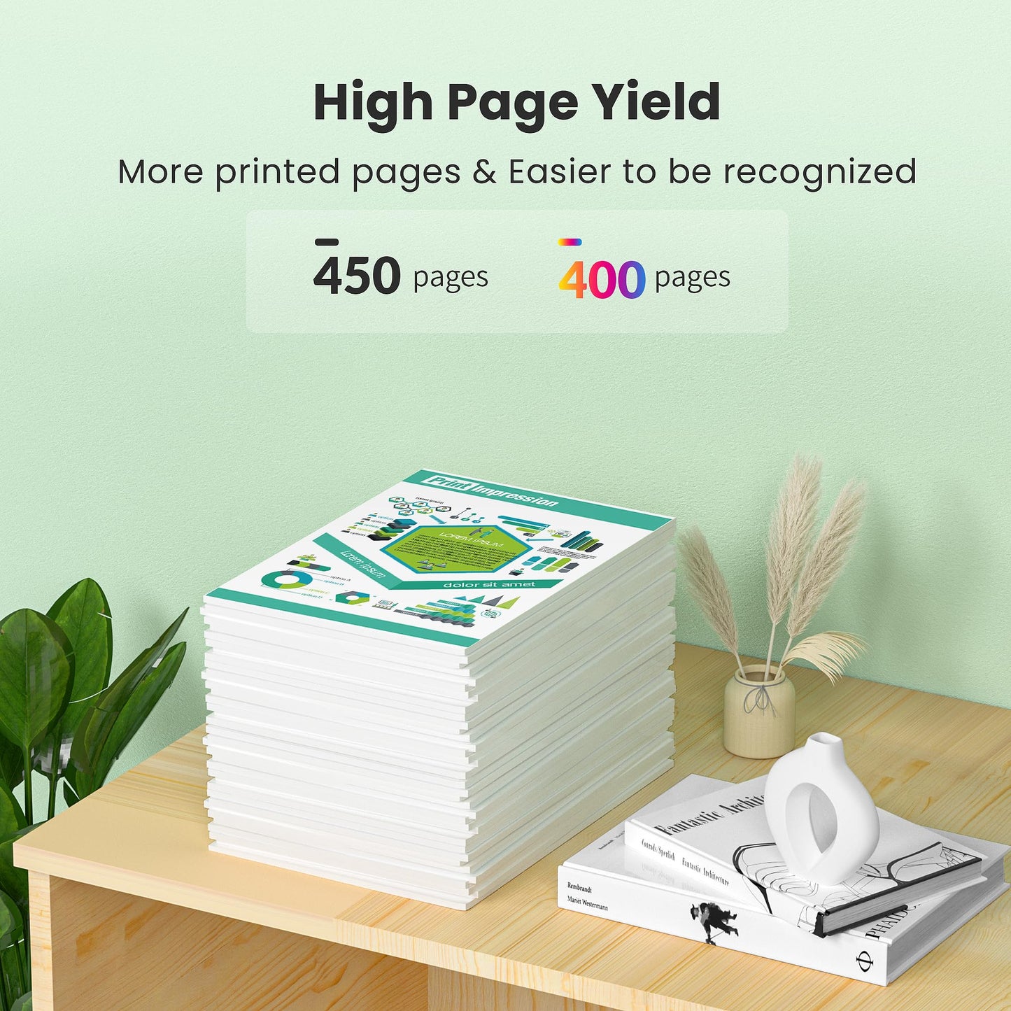 PG-275XL/CL-276XL Ink Cartridge Combo Pack Replacement for Canon 275 and 276 Ink cartridges for Pixma TR4720 TS3522 TS3520 TS3720 TS3722 TS3500 TR4722 TR4723 TR4700 High Yield (2 Pack)