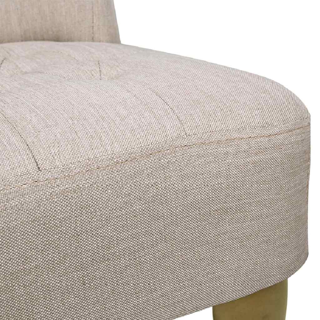 vidaXL Französische Stühle 2 Stk. Creme Stoff
