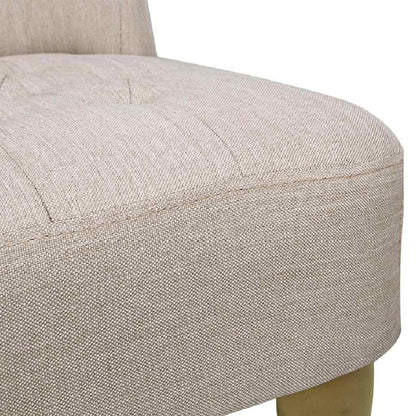 vidaXL Französische Stühle 2 Stk. Creme Stoff